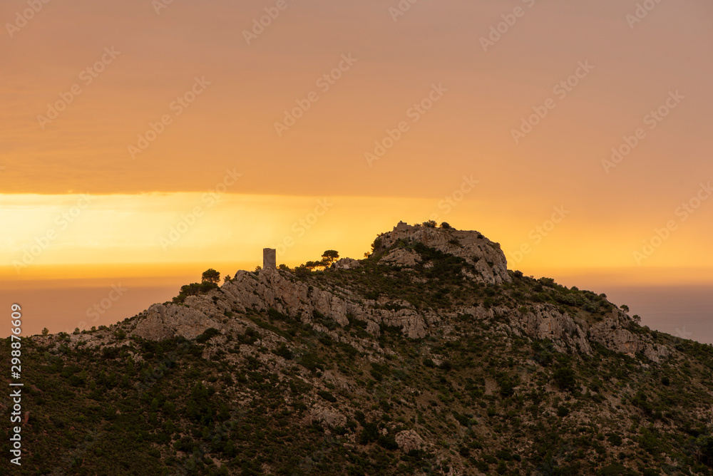 The orange blossom coast from the desert of palms at dawn, Benicassim