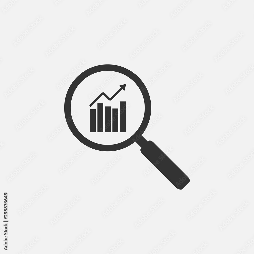 Search, seo icon. Vector illustration, flat design Search, seo icon. Vector illustration, flat design