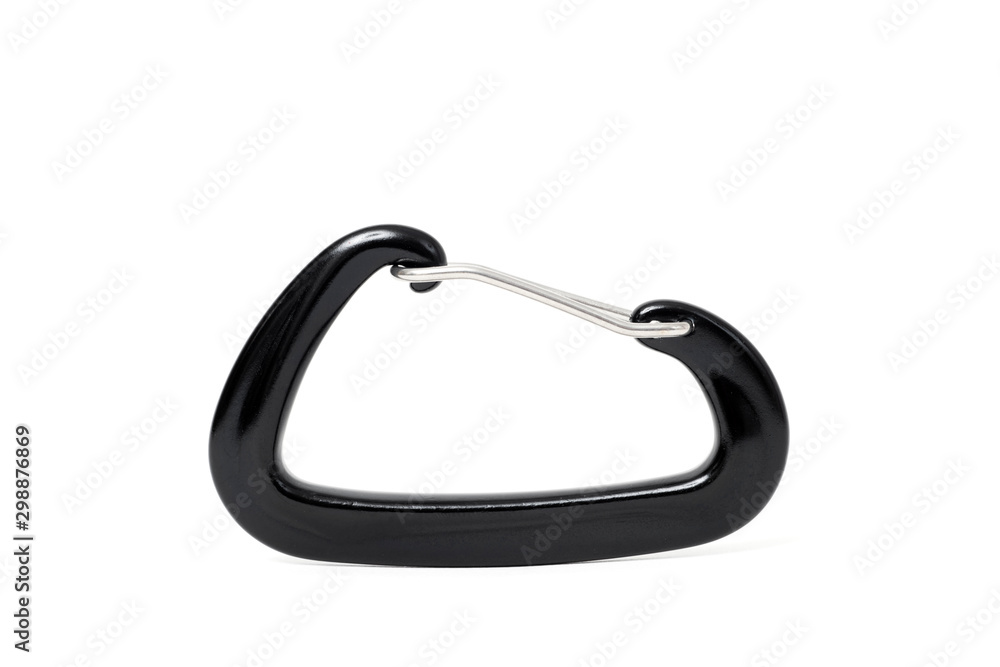carabiner on a white background carabiner on a white background