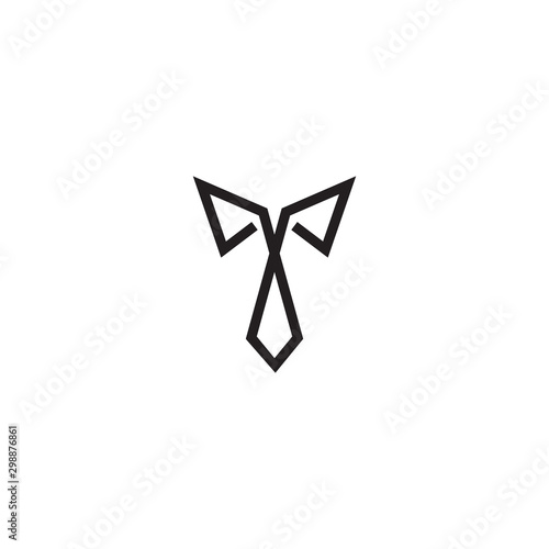 Tie logo icon design vector template