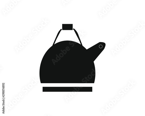 teapot shaped simple icon vector
