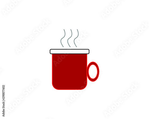 cup shaped simple icon vector