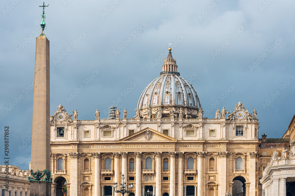 VATICAN CITY,VATICAN - January 18, 2018 : beautiful Street view of Buildings, Vatican city