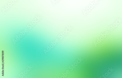 Green blue blurred background. Summer defocused illustration. Background spring empty. Mint aroma abstract texture.