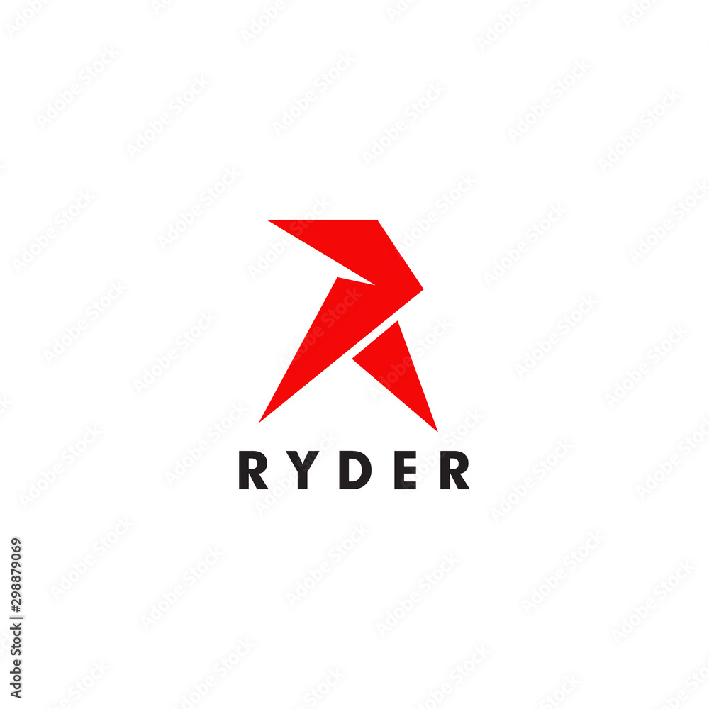 R letter initial icon logo design template R letter initial icon logo design template