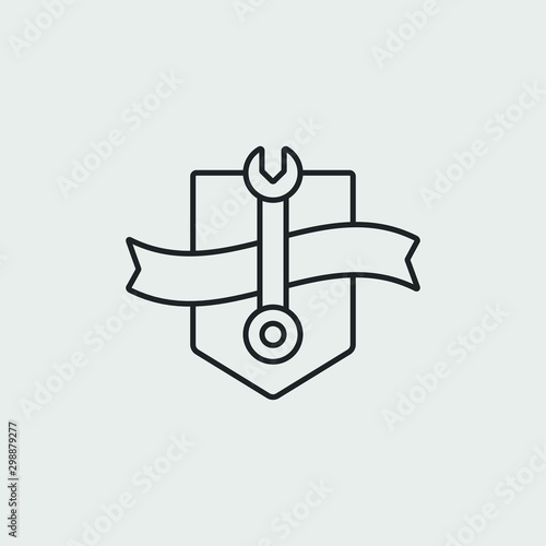 Auto mechanic service. Mechanic service logo set. Repair service auto mechanic logos. Car vintage vector logo set.  Vector illustration.