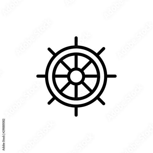 Rudder icon trendy