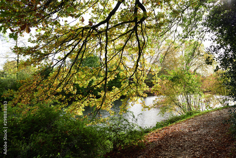 Park bei Burg Linn in Krefeld, Deutschland Park bei Burg Linn in Krefeld, Deutschland