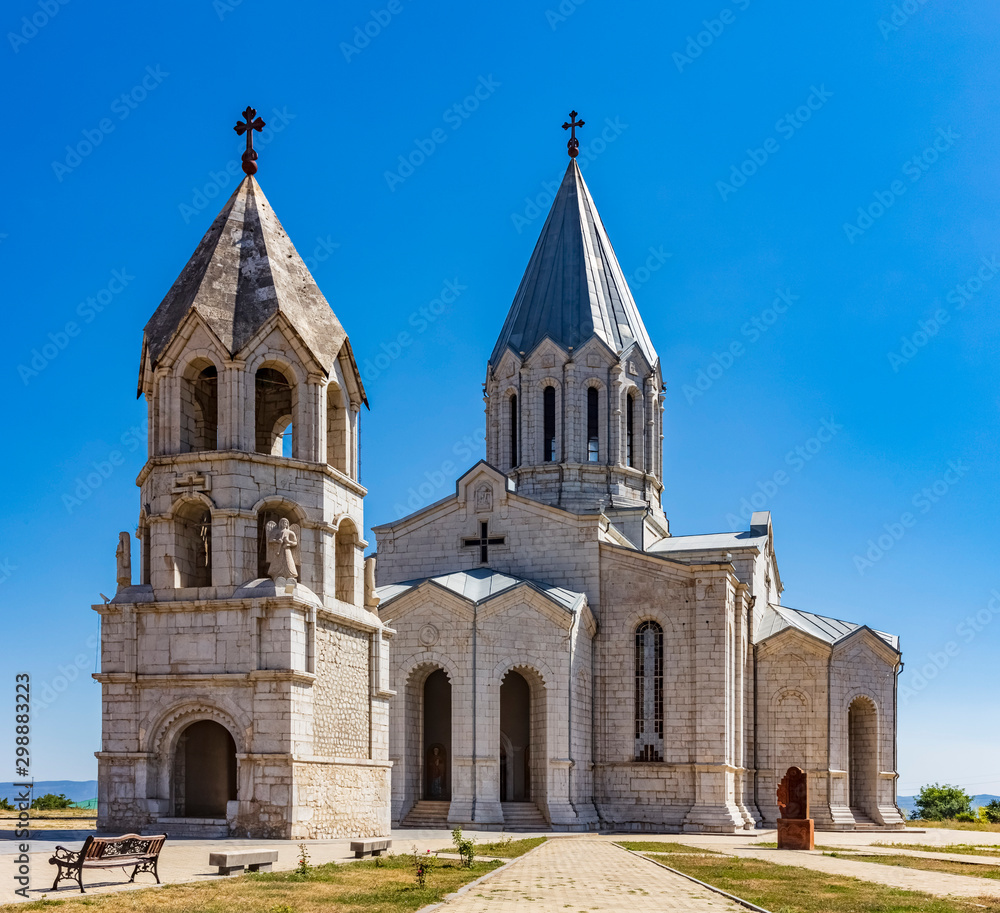 Ghazanchetsots Cathedral Shusha landmark of Artsakh Nagorno-Karabakh Armenia eastern Europe