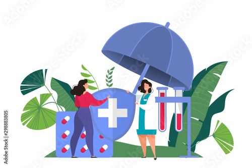 Healthcare concept. Web banner of med service.