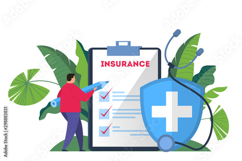 Healthcare concept. Web banner of med service.