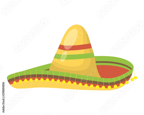 traditional mexican hat isolated icon