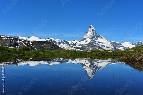 reflection of the Matterhorn, Zermatt Switzerland