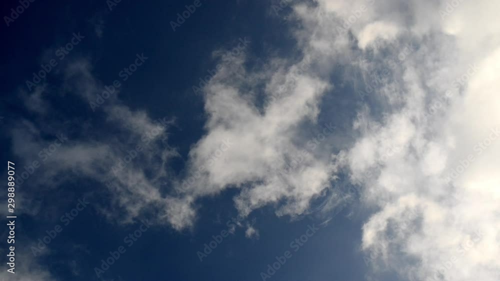 Fantastic soft clouds against blue sky, natural composition - quick fly Fantastic soft clouds against blue sky, natural composition - quick fly