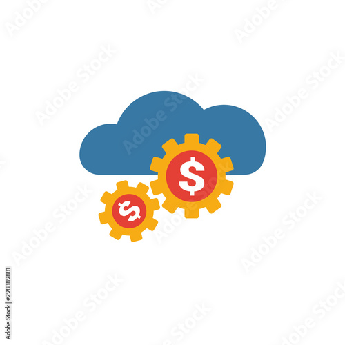 Fintech Industry icon set. Four elements in diferent styles from fintech icons collection. Creative fintech industry icons filled, outline, colored and flat symbols
