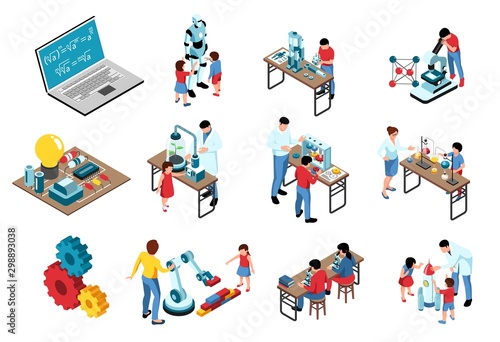 STEM Isometric Icons Collection