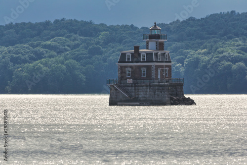 Canvastavla Hudson Athens Lighthouse