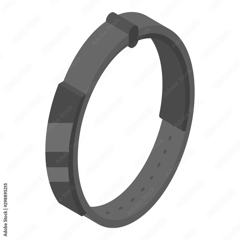 Smart bracelet icon. Isometric of smart bracelet vector icon for web design isolated on white background Smart bracelet icon. Isometric of smart bracelet vector icon for web design isolated on white background