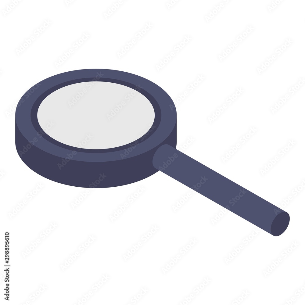 Personal magnifying glass icon. Isometric of personal magnifying glass vector icon for web design isolated on white background Personal magnifying glass icon. Isometric of personal magnifying glass vector icon for web design isolated on white background