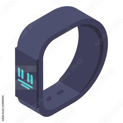 New smart bracelet icon. Isometric of new smart bracelet vector icon for web design isolated on white background