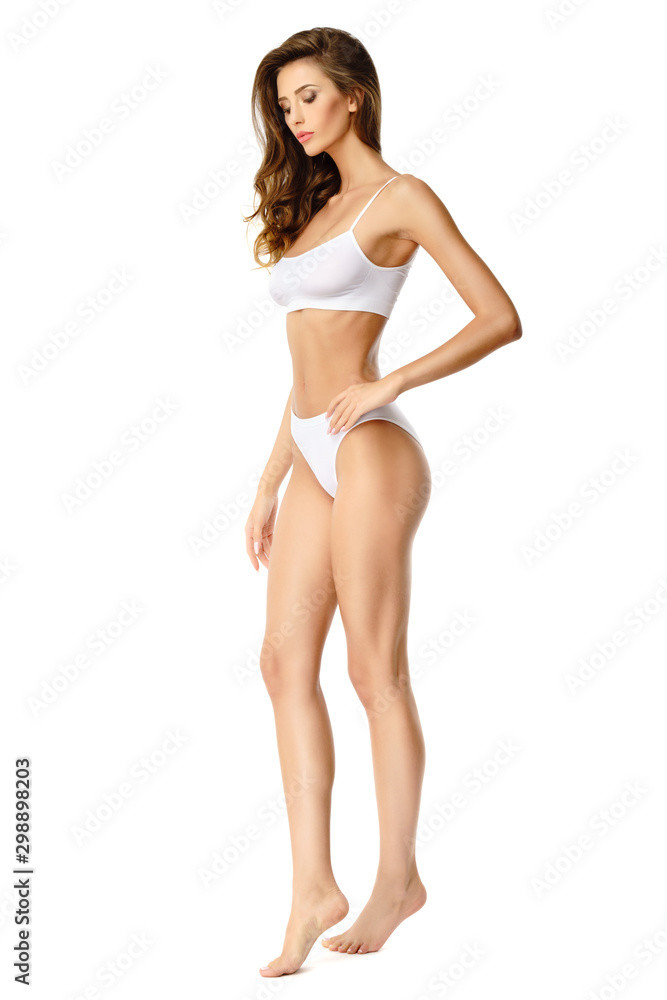 Fototapeta premium Fitness young woman with a beautiful body