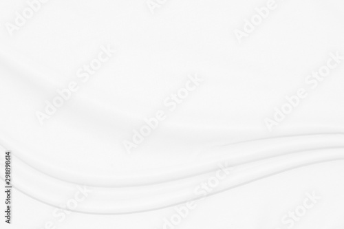 White Cloth background with soft waves.