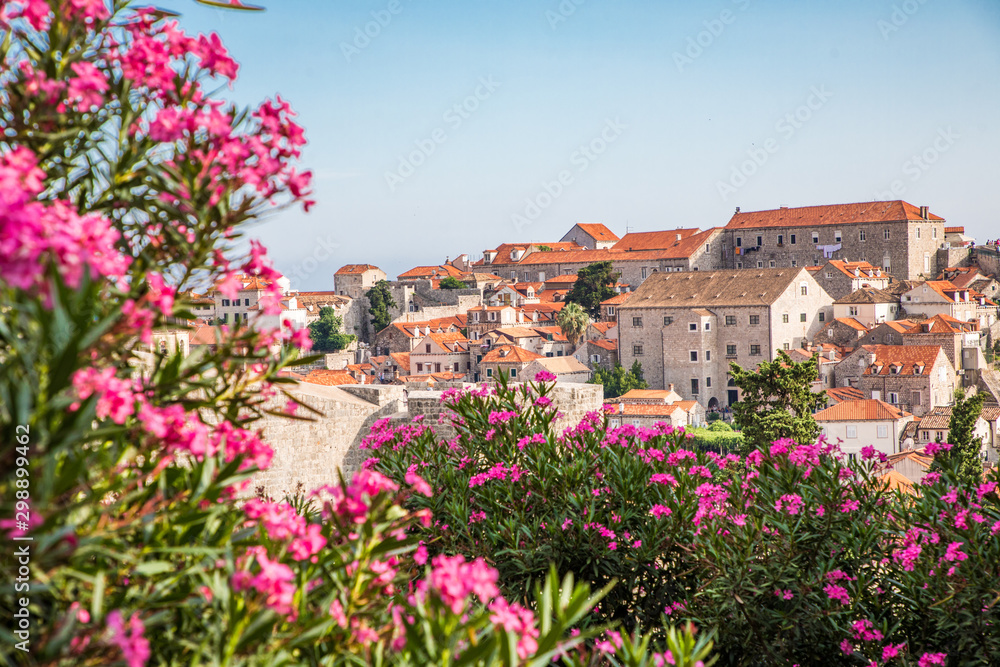 Dubrovnik, Croatia - July, 2019: Old town and harbor of Dubrovnik Croatia