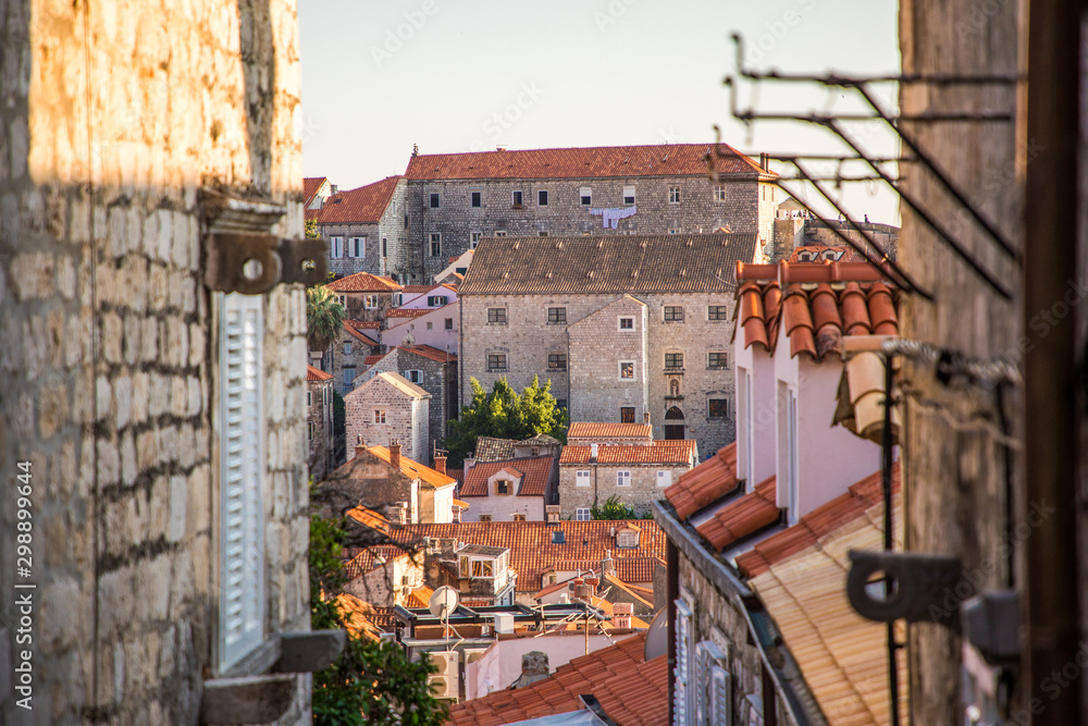 Dubrovnik, Croatia - July, 2019: Old town and harbor of Dubrovnik Croatia