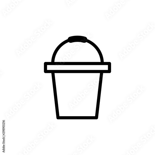 Bucket icon trendy © jambronk