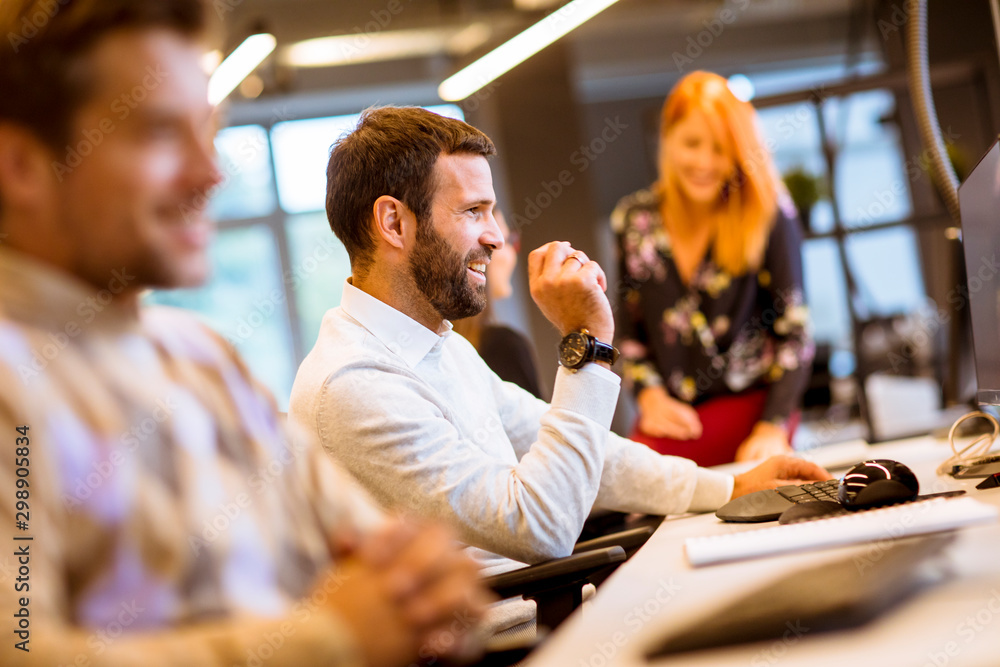 Business people in the modern office Business people in the modern office