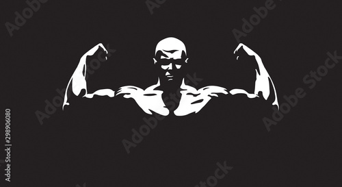 Atnletic men. Vector is available 