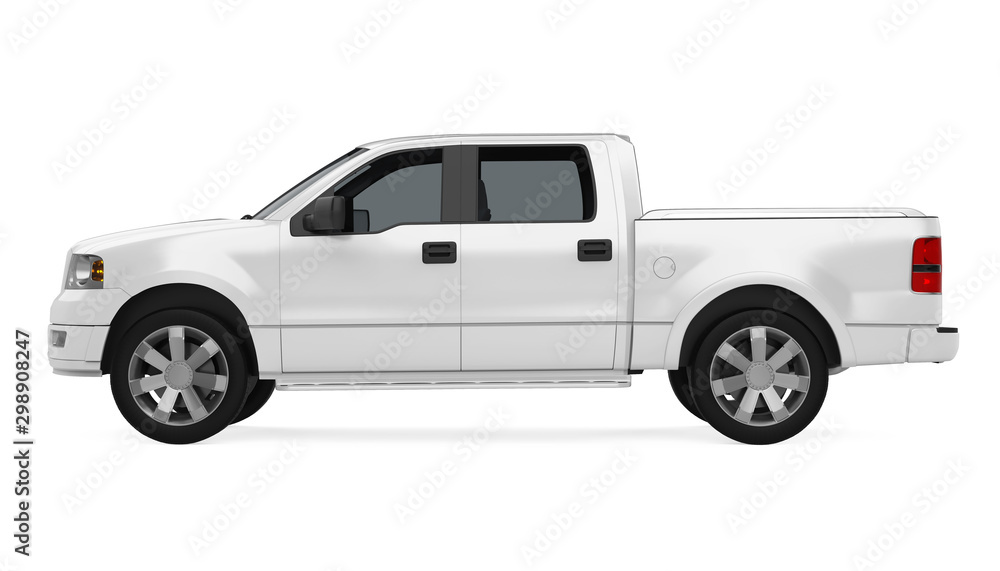 Pickup Truck Isolated