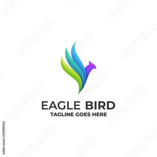 Bird Eagle Colorful Designs Concept illustration Vector Template. © Artnivora