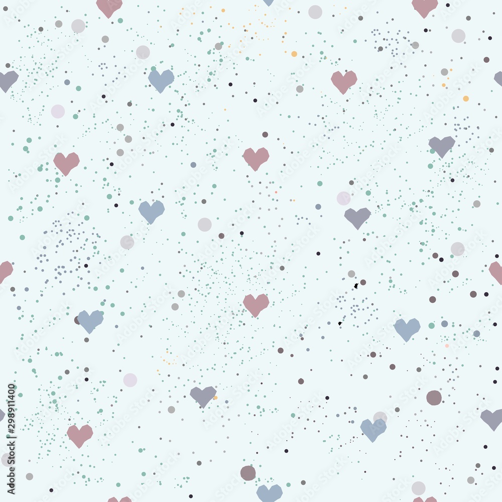 Creative Hand Drawn Seamless Pattern with Tiny objects Creative Hand Drawn Seamless Pattern with Tiny objects