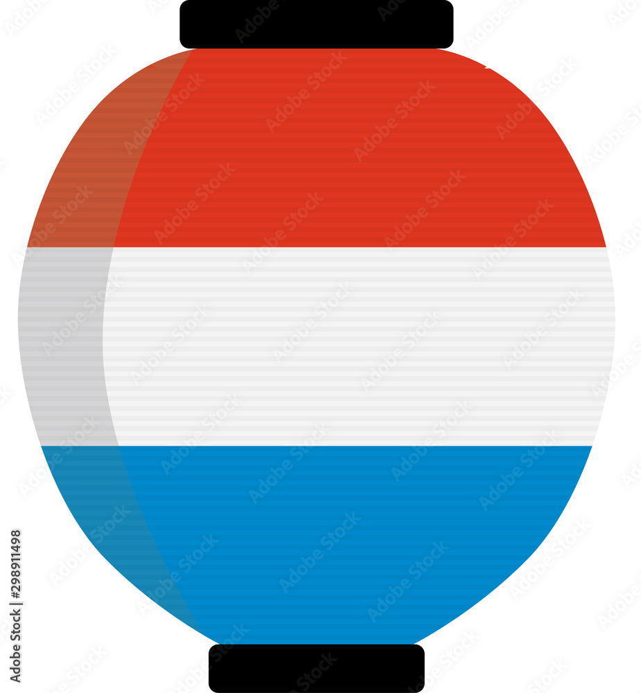 Obraz premium オランダの国旗柄の提灯