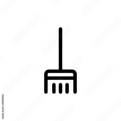 Broom icon trendy