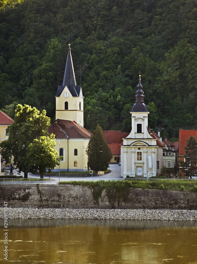 Churches of St. John Evangelist and St. Spirit. Krsko. Slovenia