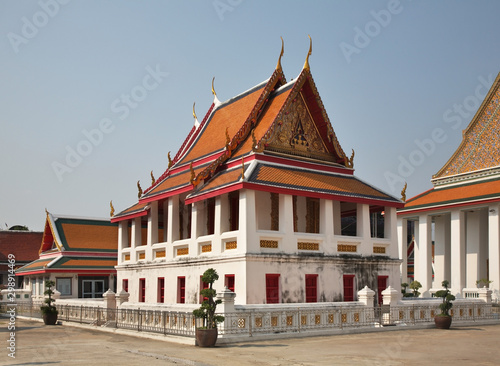 Wat Kanlayanamit Woramahawiharn in Bangkok. Kingdom of Thailand photo