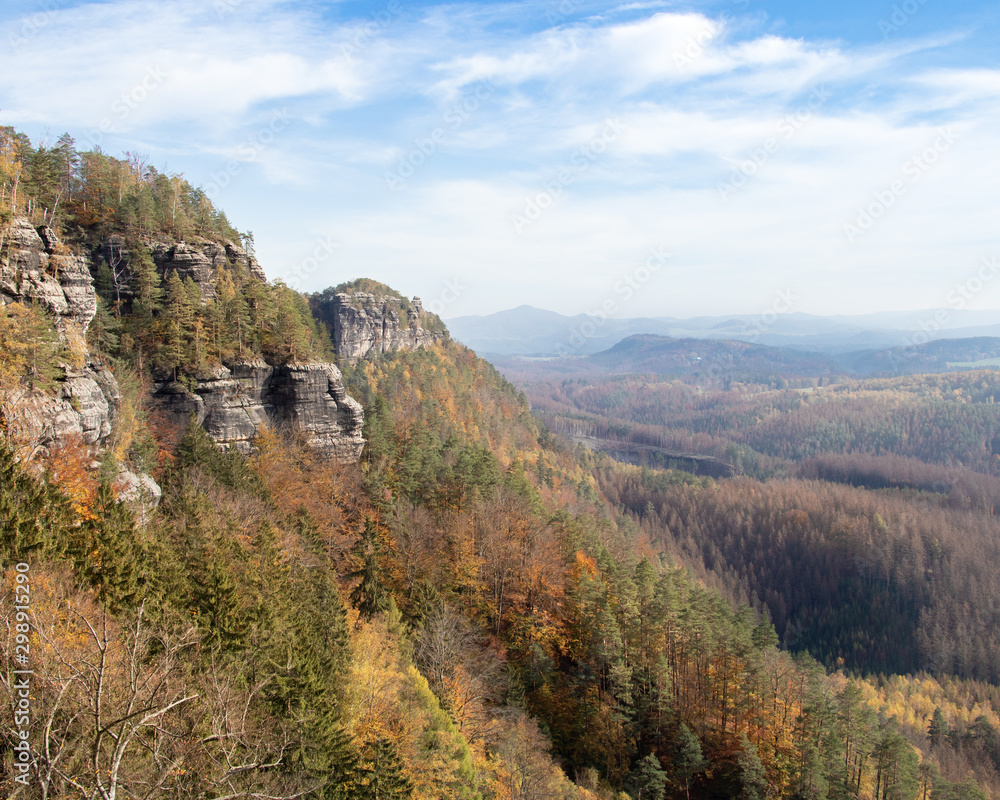 Beautiful viewpoint in Bohemian Switzerland National Park Beautiful viewpoint in Bohemian Switzerland National Park