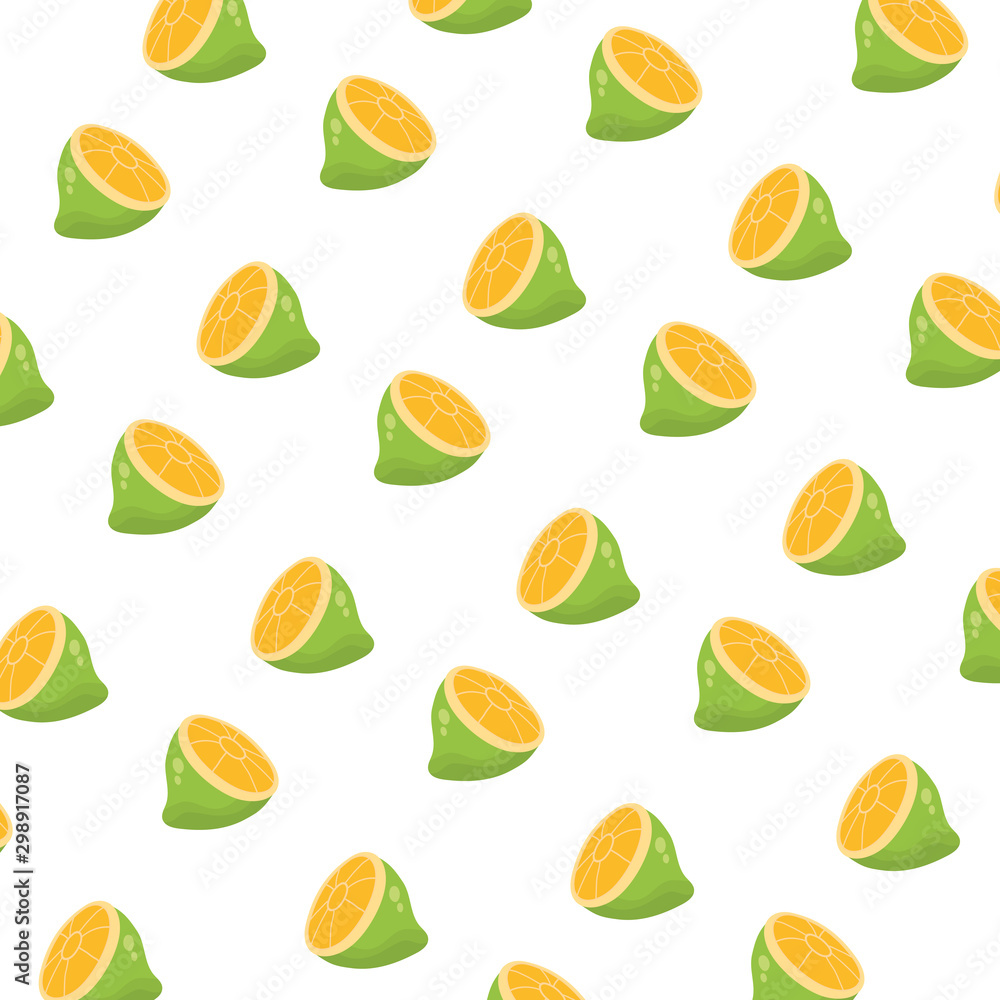 fresh lemons citrus fruits halfs pattern