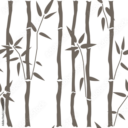 Fototapeta Naklejka Na Ścianę i Meble -  Seamless Bamboo Pattern. Vector Illustration