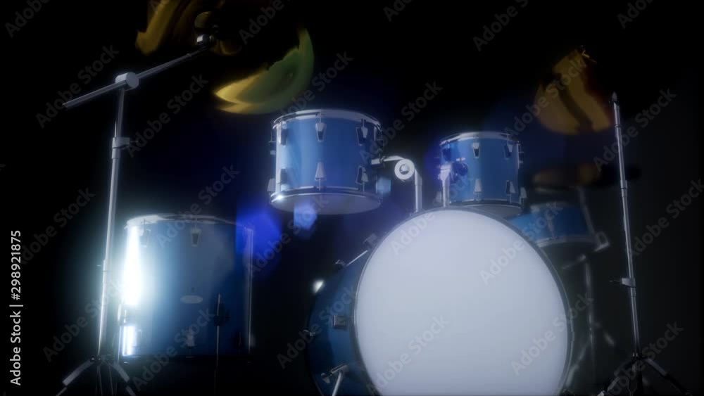drum set with DOF and lense flair drum set with DOF and lense flair