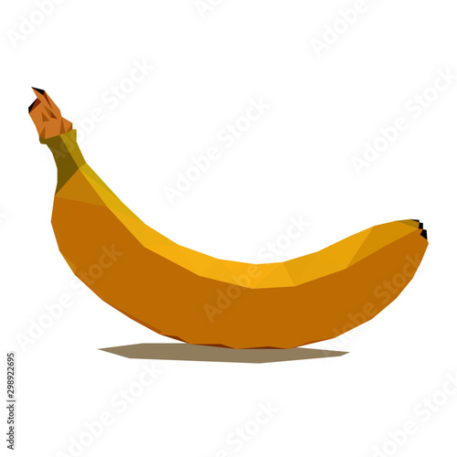bananat polygonal ector illustration isolated