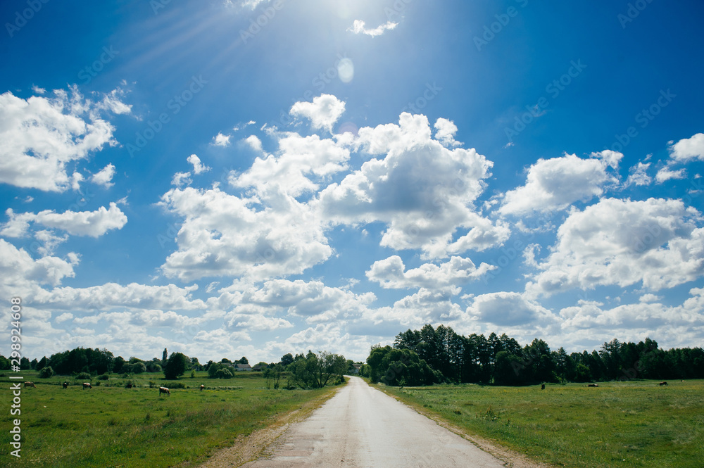 ukrainian landscapes/clouds/church