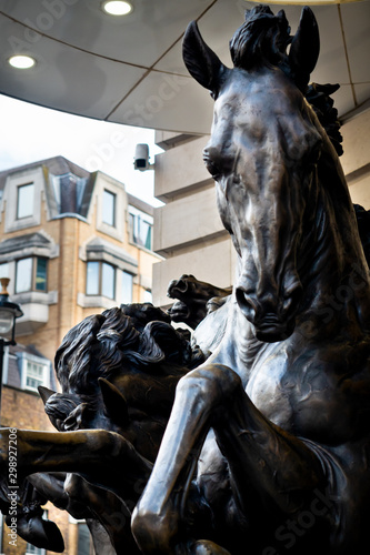 Horse statue in London - London, UK photo