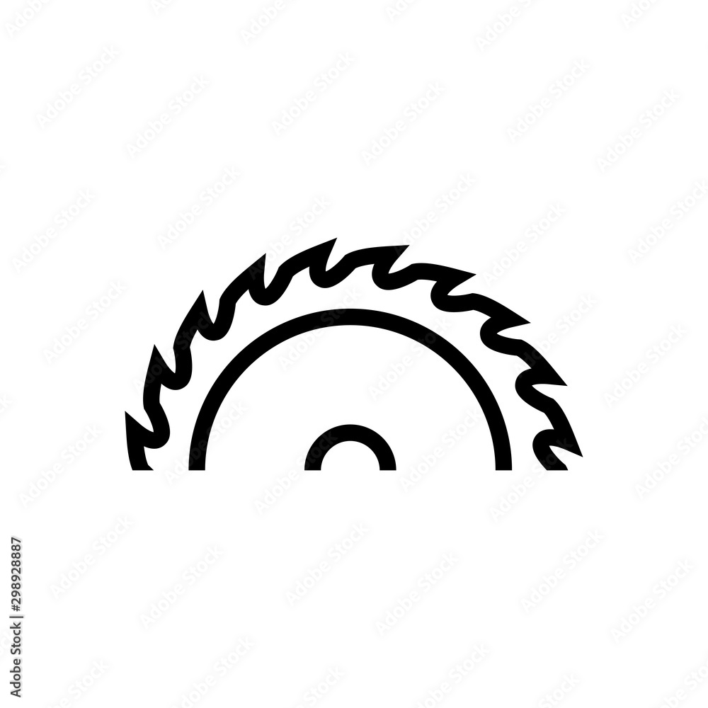 Obraz premium Saw circle icon