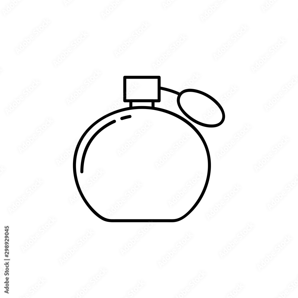 Perfume icon thin line for web and mobile, modern minimalistic flat design.