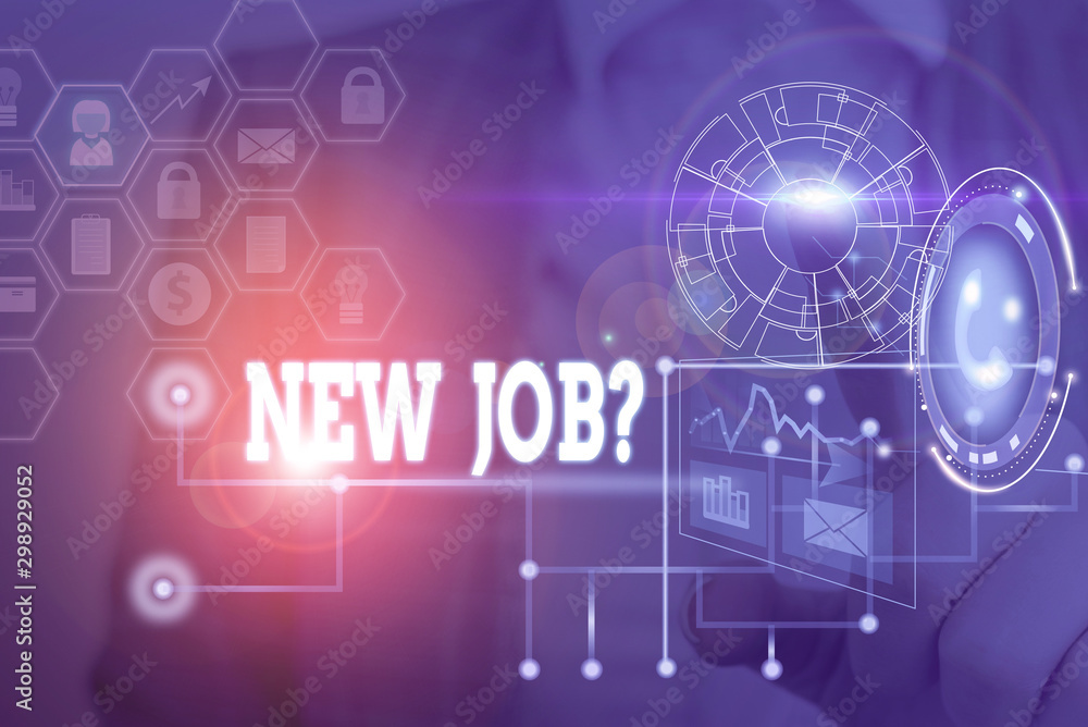 Handwriting text writing New Job Question. Conceptual photo formal meeting which someone asked find out if they are suitable Picture photo system network scheme modern technology smart device Handwriting text writing New Job Question. Conceptual photo formal meeting which someone asked find out if they are suitable Picture photo system network scheme modern technology smart device