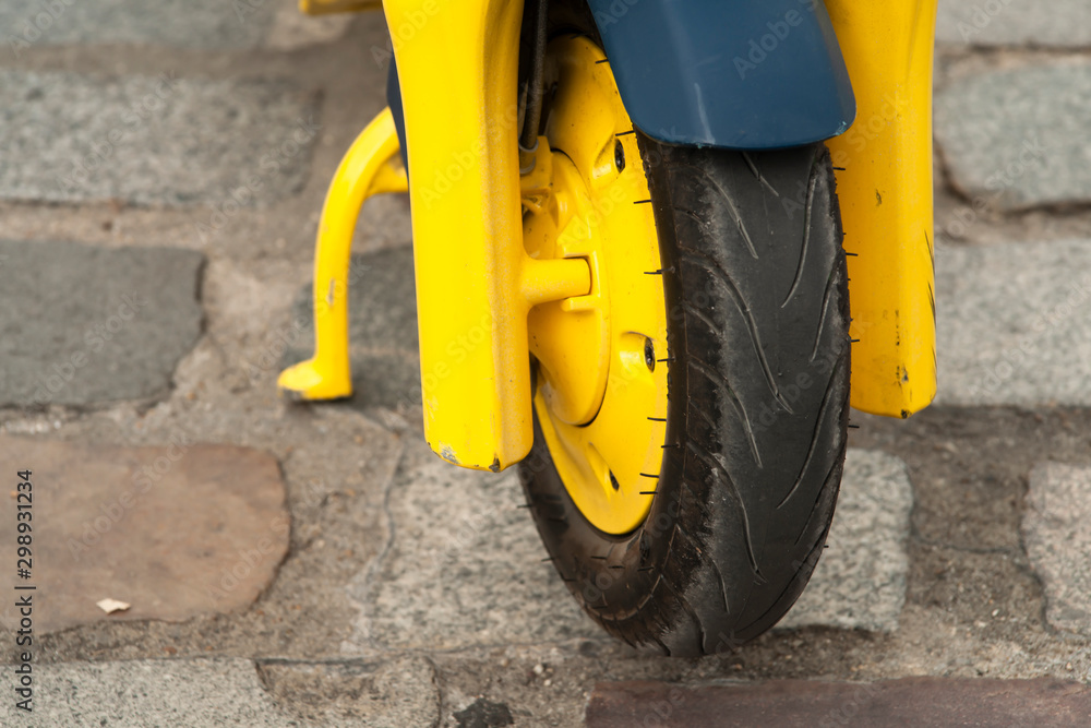 Fototapeta premium Close of electric scooter