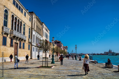 fondamenta delle zattere in venedig, italien photo